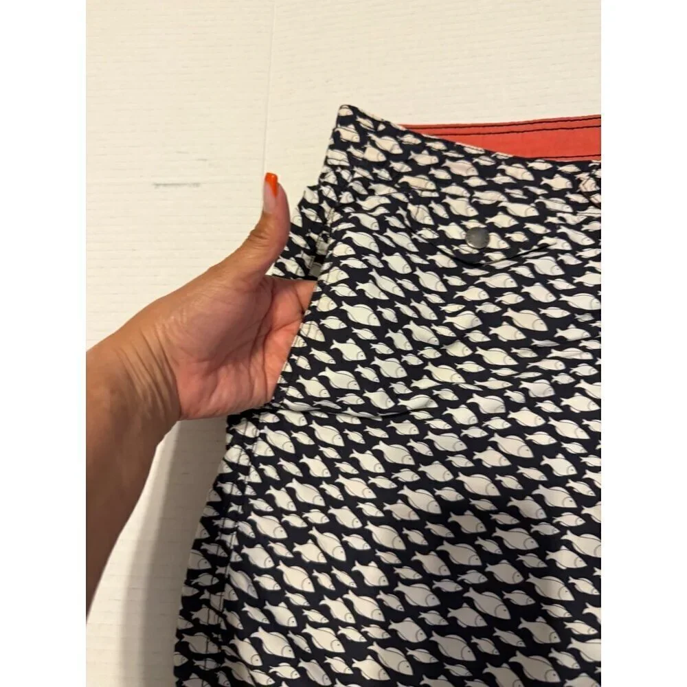 J. Crew's Easterly Fish Board Swim Shorts for men Size 30